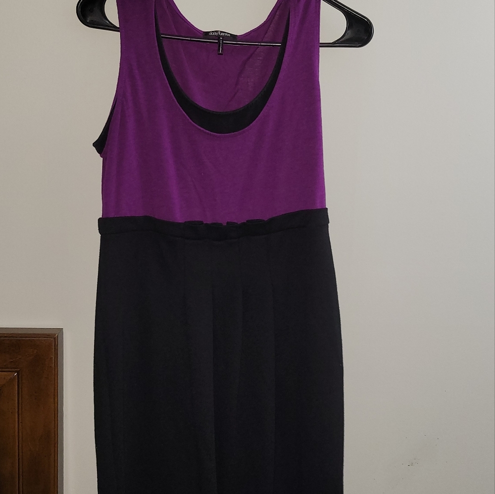 Black and purple dress